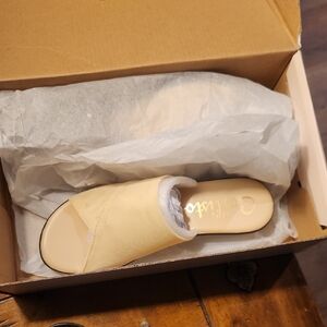 Chic Cream Mules by C. Wonder
